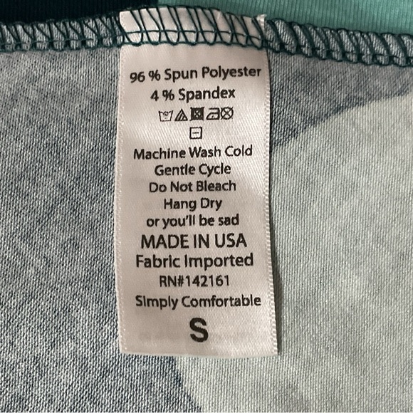 LuLaRoe Teal and Aqua Maxi Skirt - Picture 4 of 7